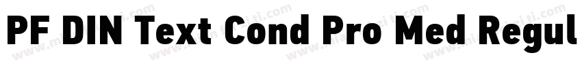PF DIN Text Cond Pro Med Regular字体转换